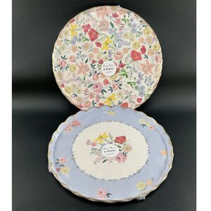 Meri Meri Elegant English Garden Pattern(2) Sets of (8) Paper Plates 10.5"D